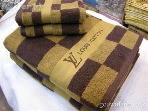 louis vuitton towel fake|Louis Vuitton bath towel.